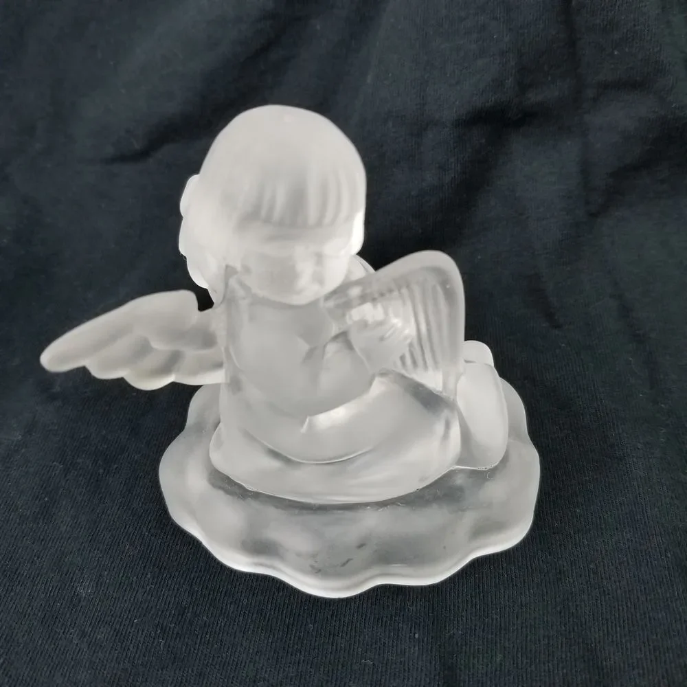 MJ Hummel Angel Glass Candle‎ Holder